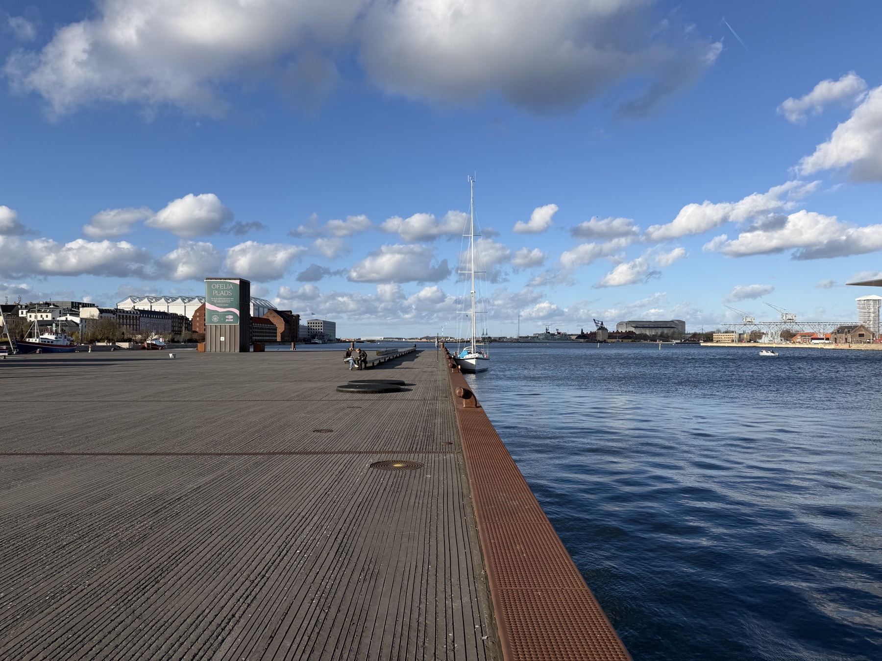 Stani tied up at Ofelia Plads, Copenhagen