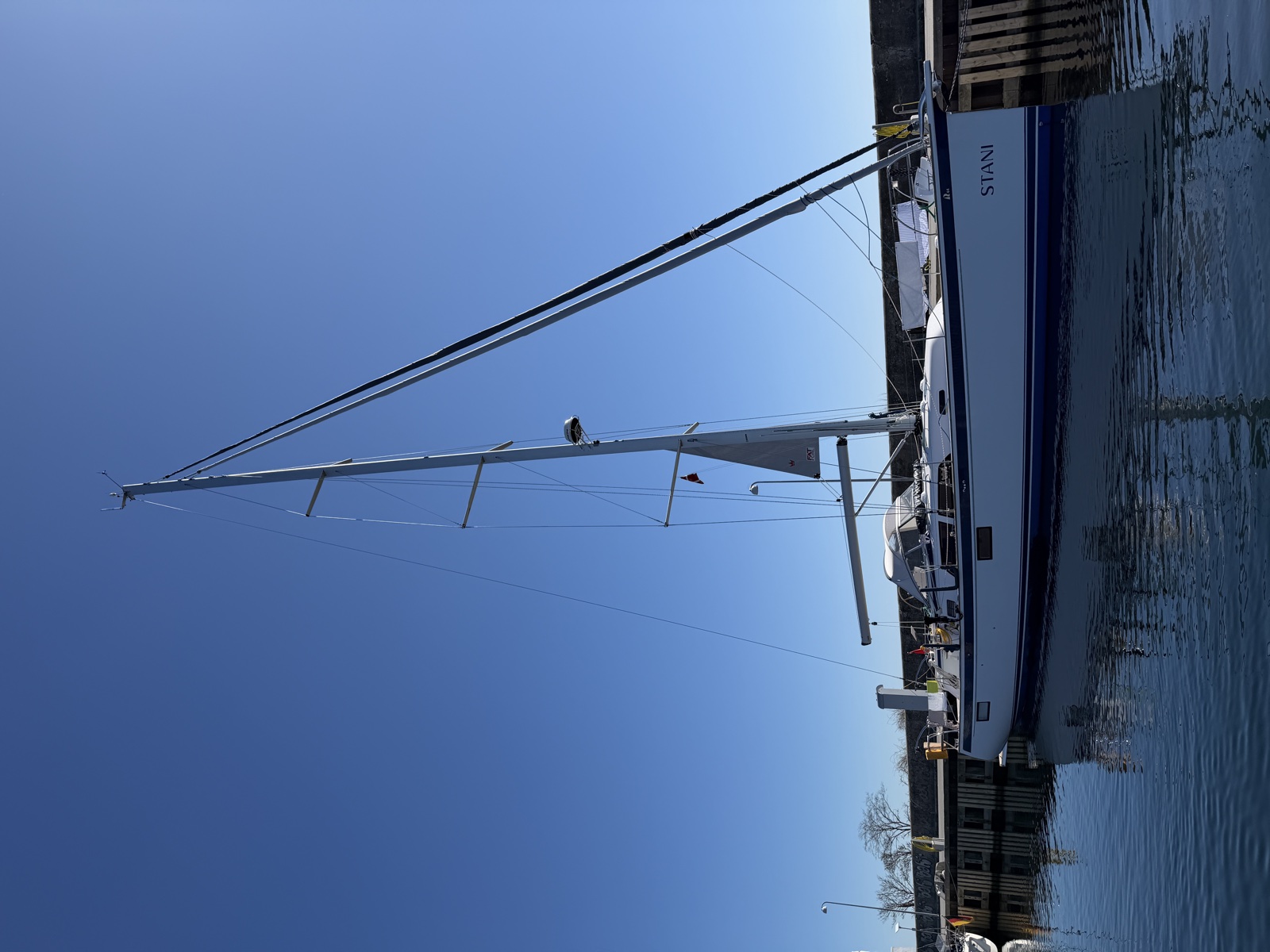 Stani tied up at Rødvig marina