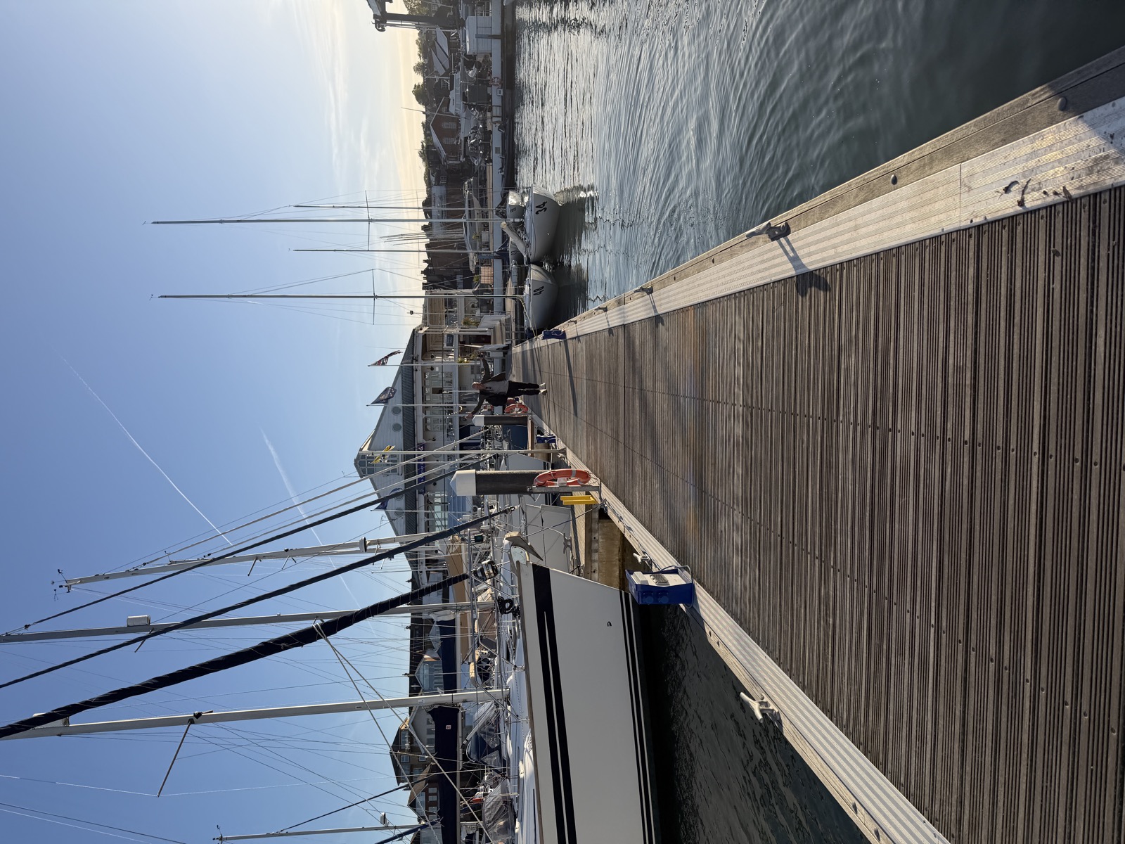Cowes marina in the morning