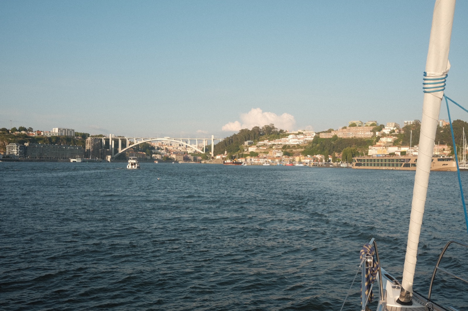 Arriving at Porto on the Douro River