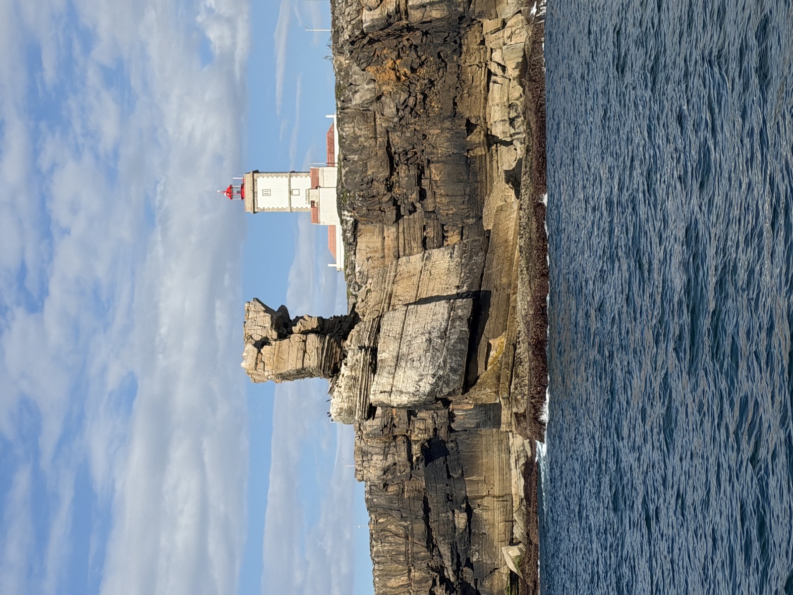 Peniche lighthouse on rocky cliffs