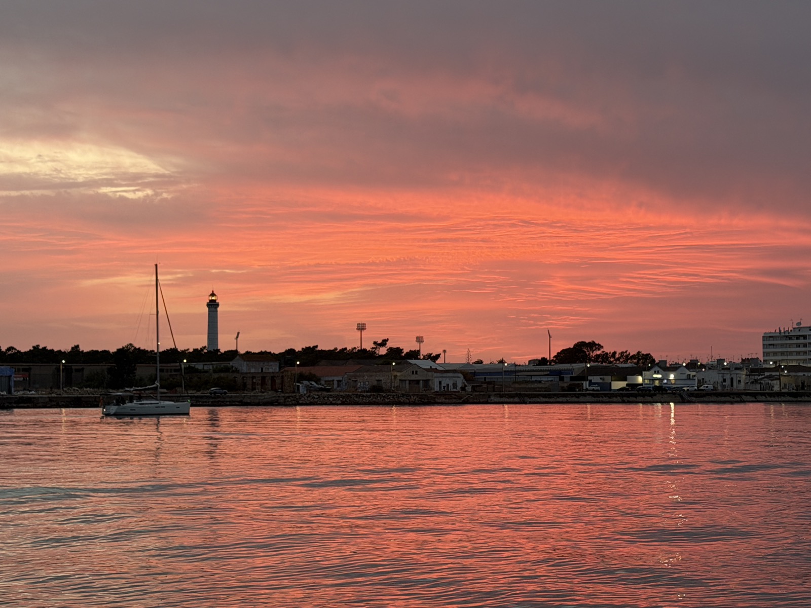 Sunset over Ayamonte