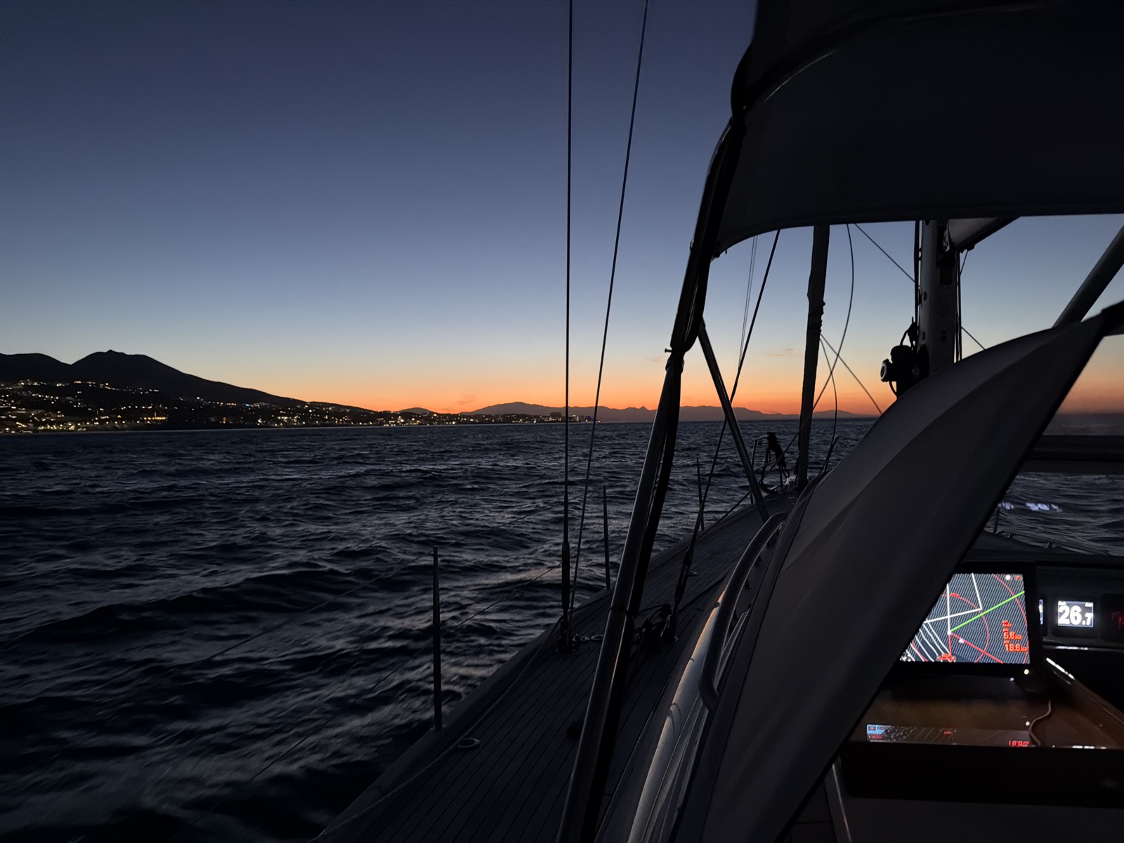 Dawn leaving Fuengirola