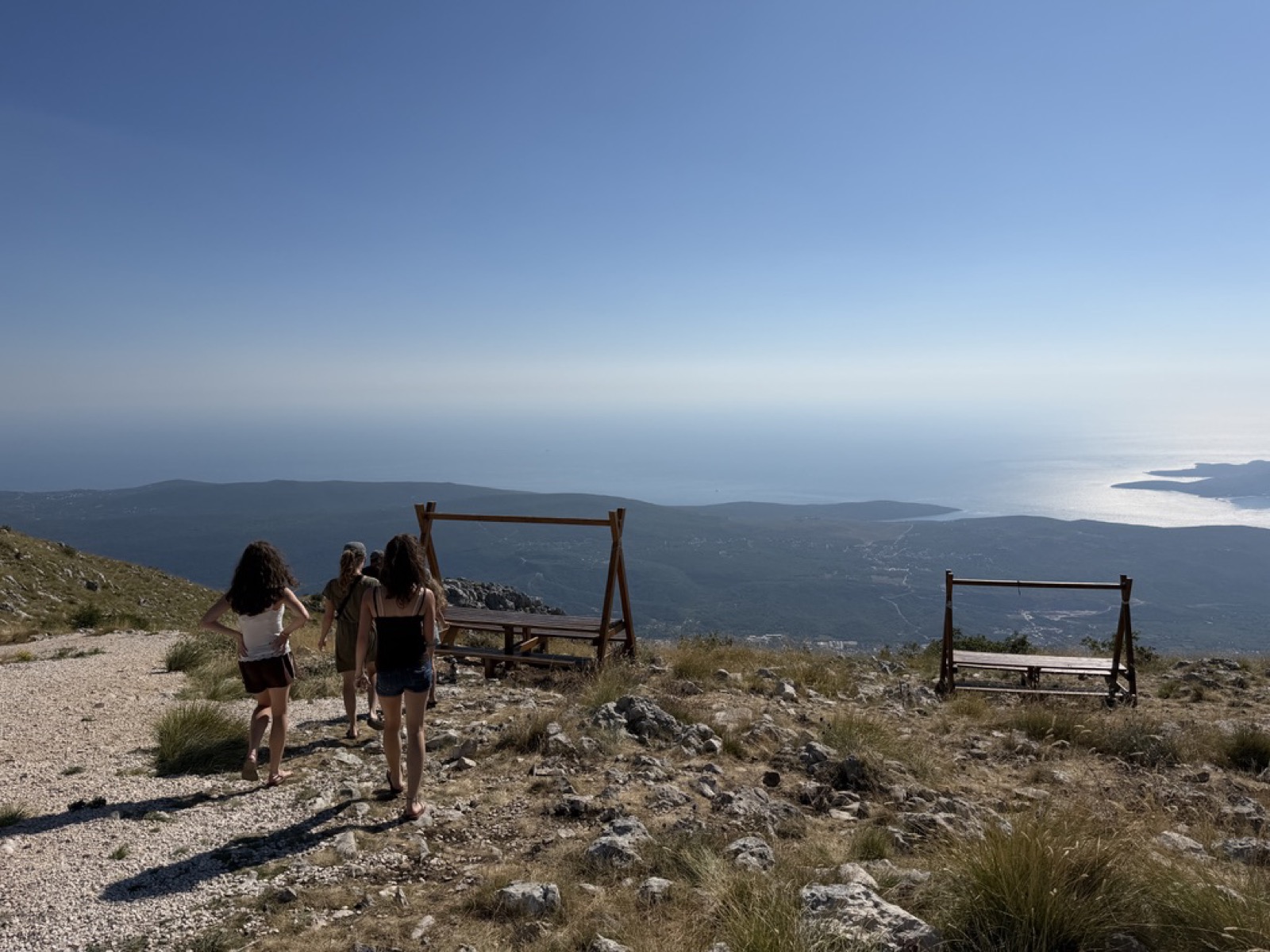 Walking along the ridge above Kotor