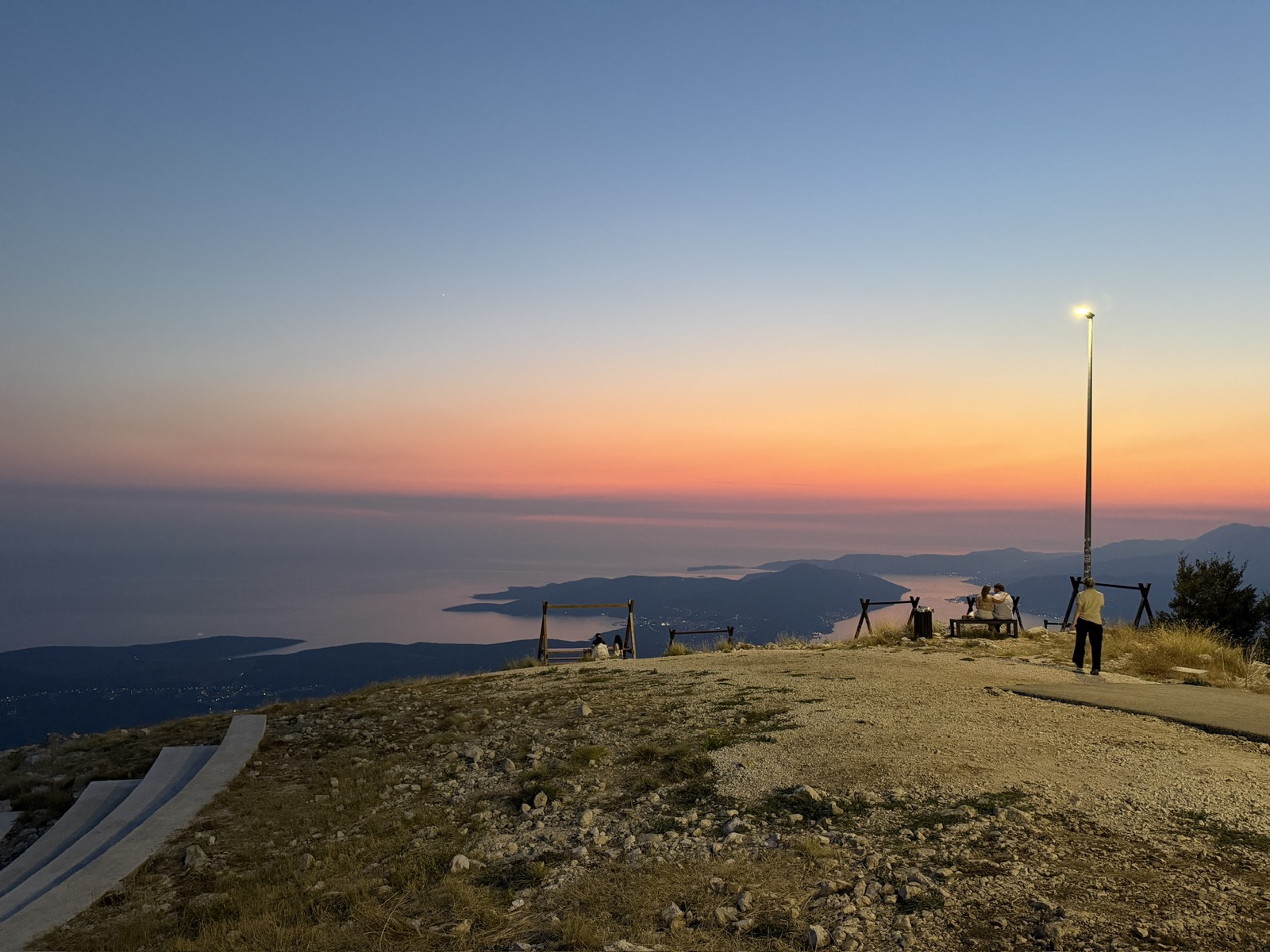 Sunset from the ridge above Kotor